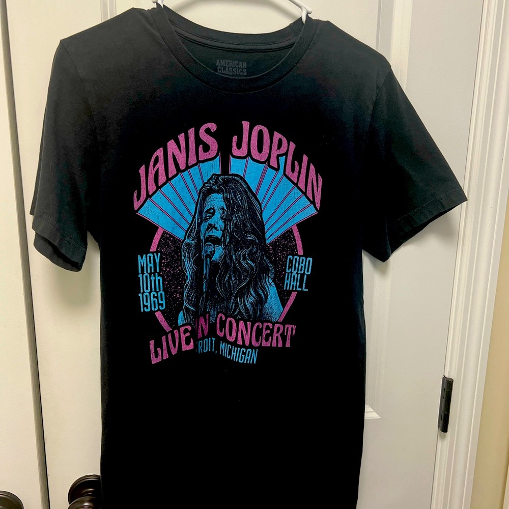 Janis Joplin SZM ladies tee shirt 1969/Detroit,MI concert